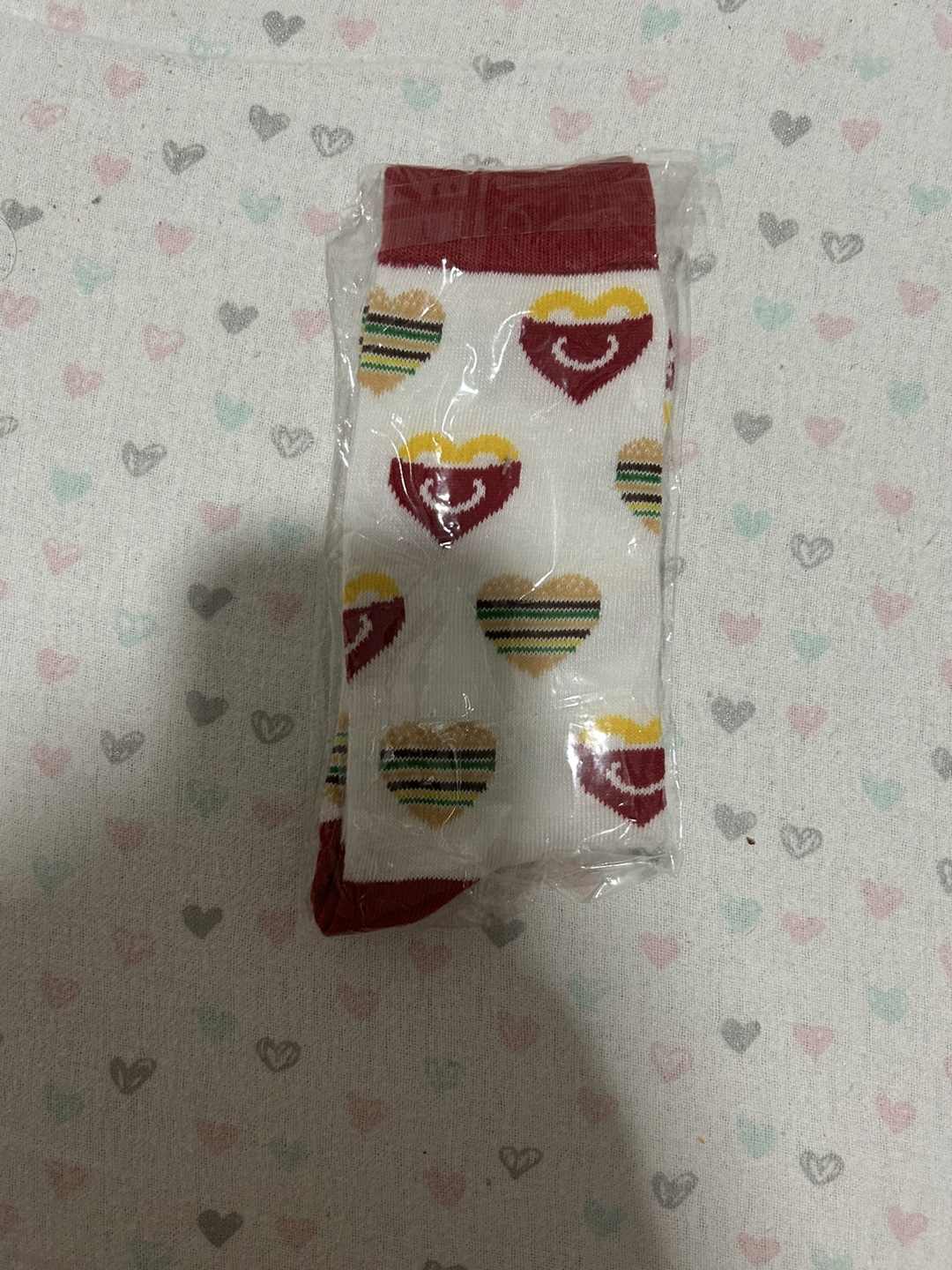 McDonald's Burger Heart Socks