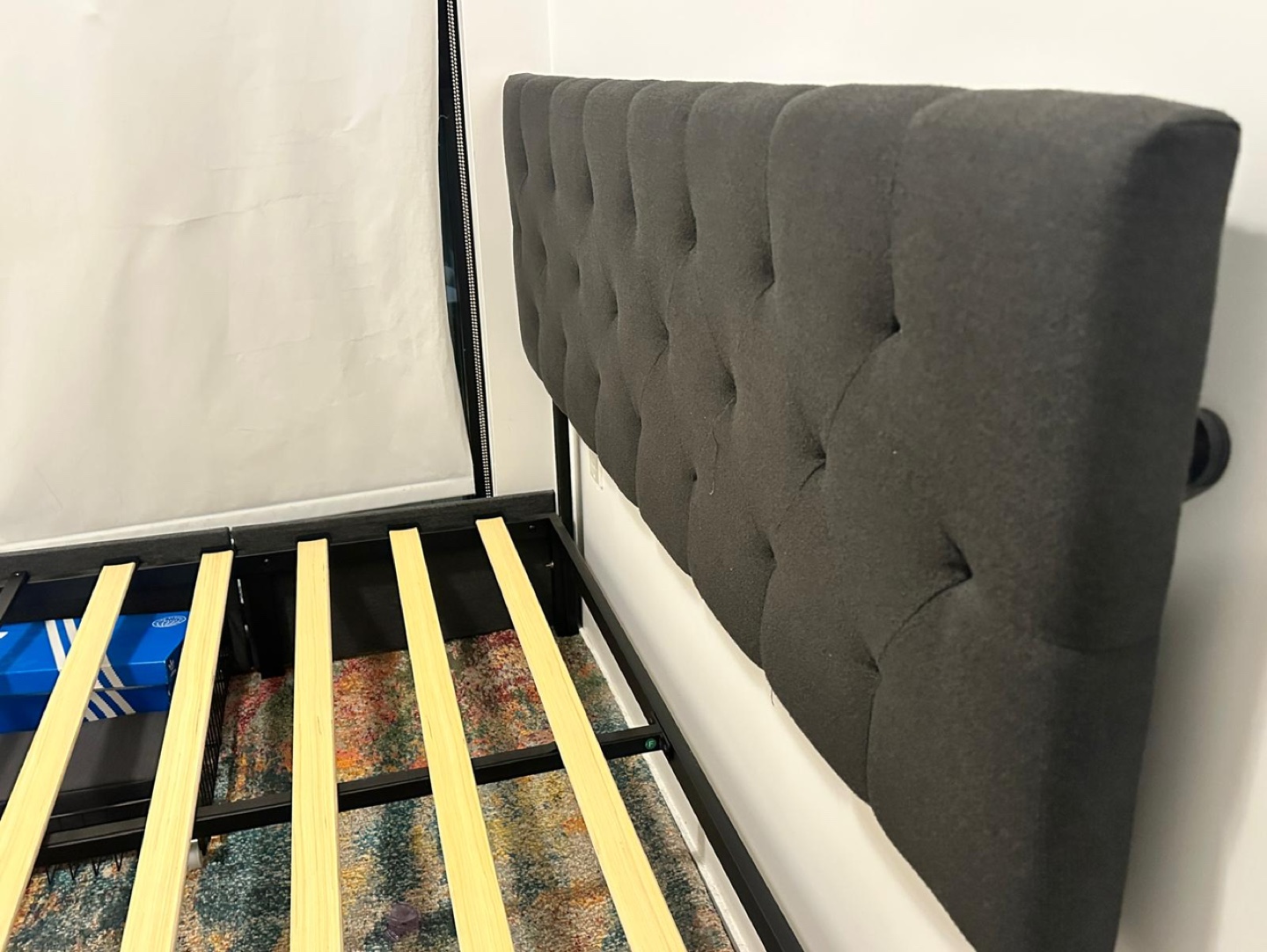 Queen Size Bed Frame with Headboard