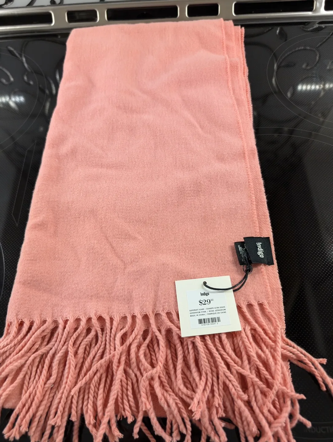 Indigo Supersoft Scarf - Geranium Pink image indicator(2)