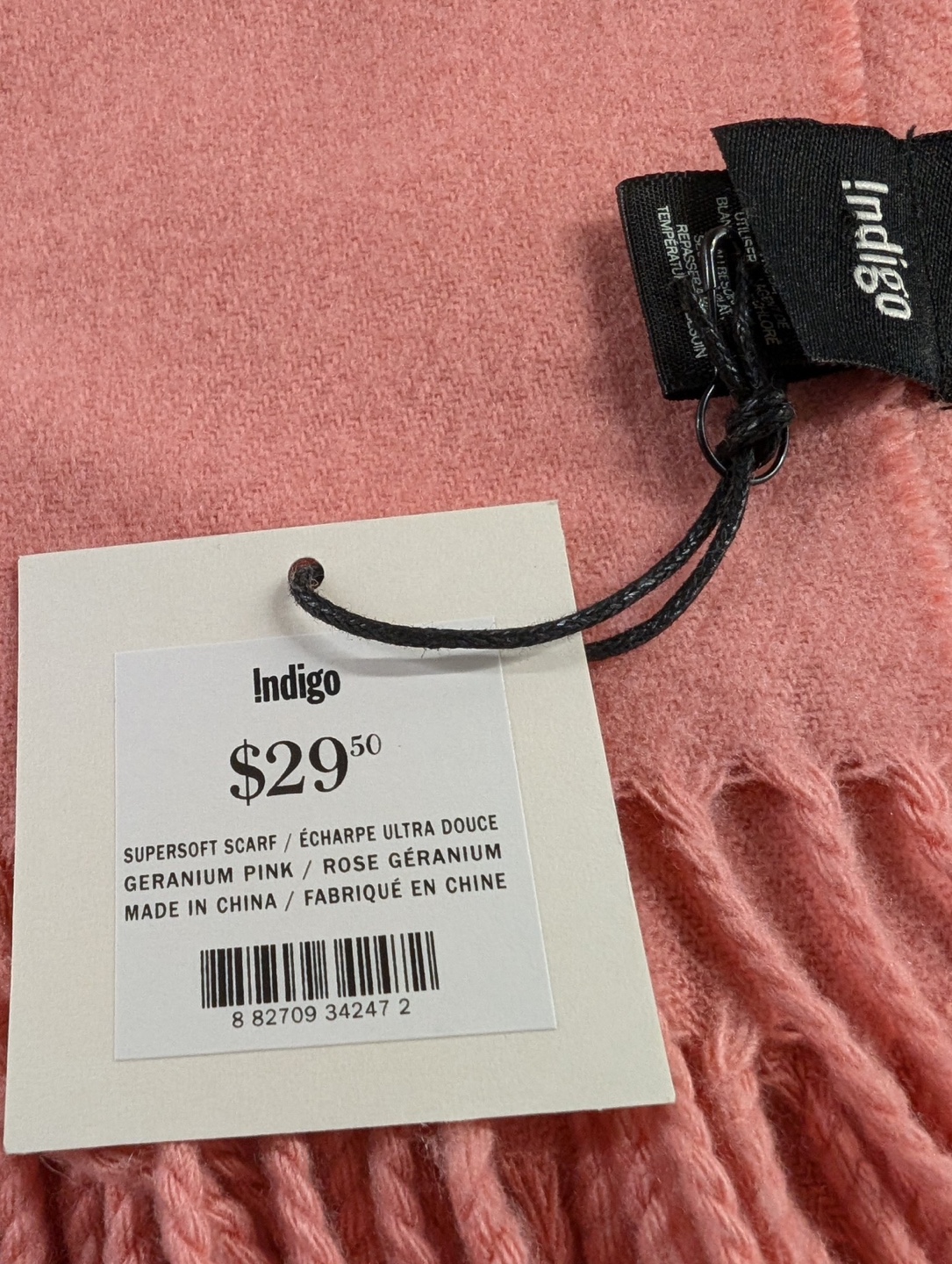 Indigo Supersoft Scarf - Geranium Pink