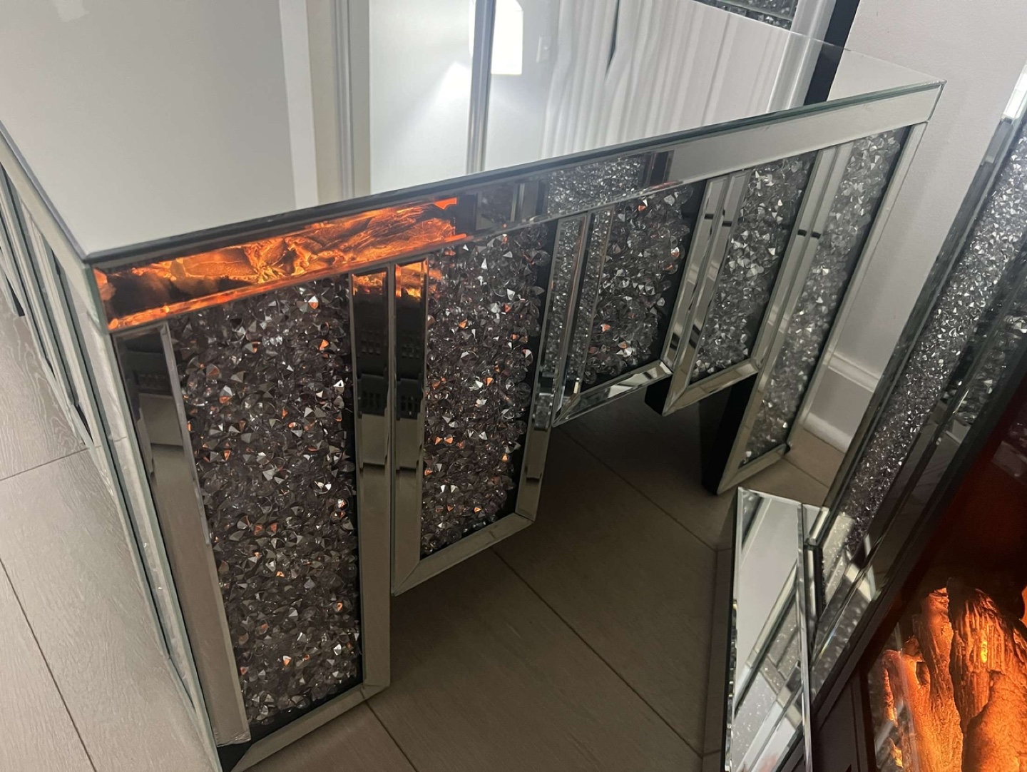 Criss-Cross Mirrored Coffee Table - photo 4