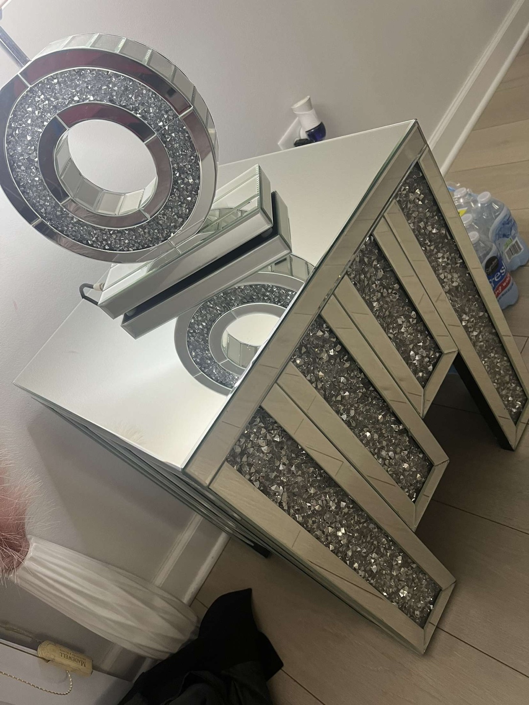 Criss-Cross Mirrored Coffee Table - photo 2