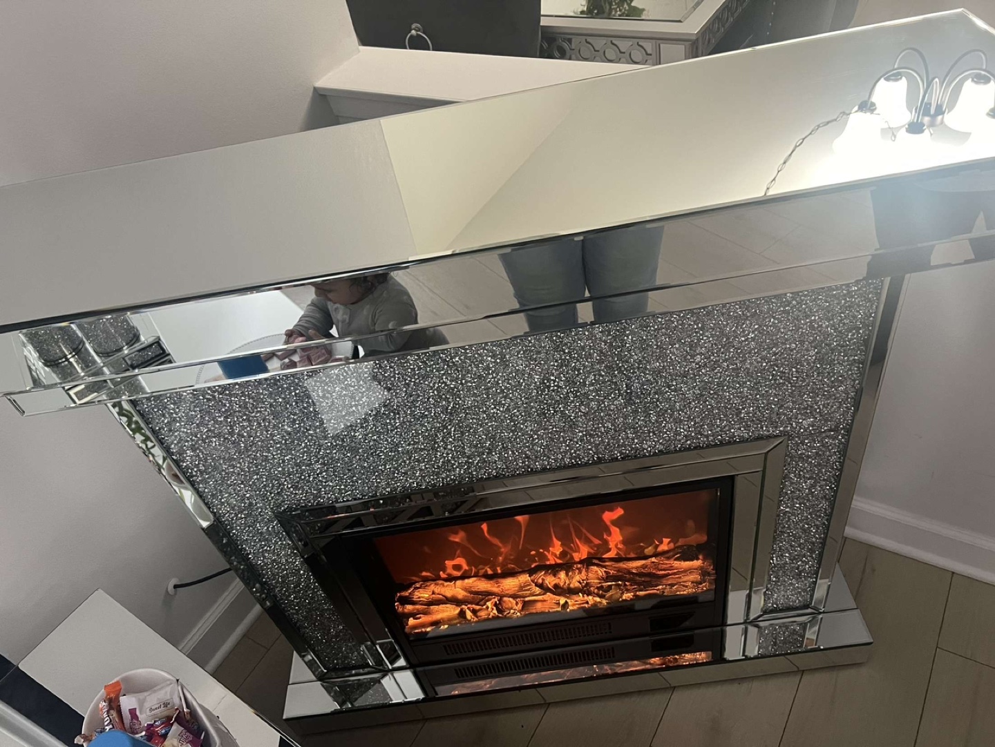Crushing Diamond Electric Fireplace - photo 3
