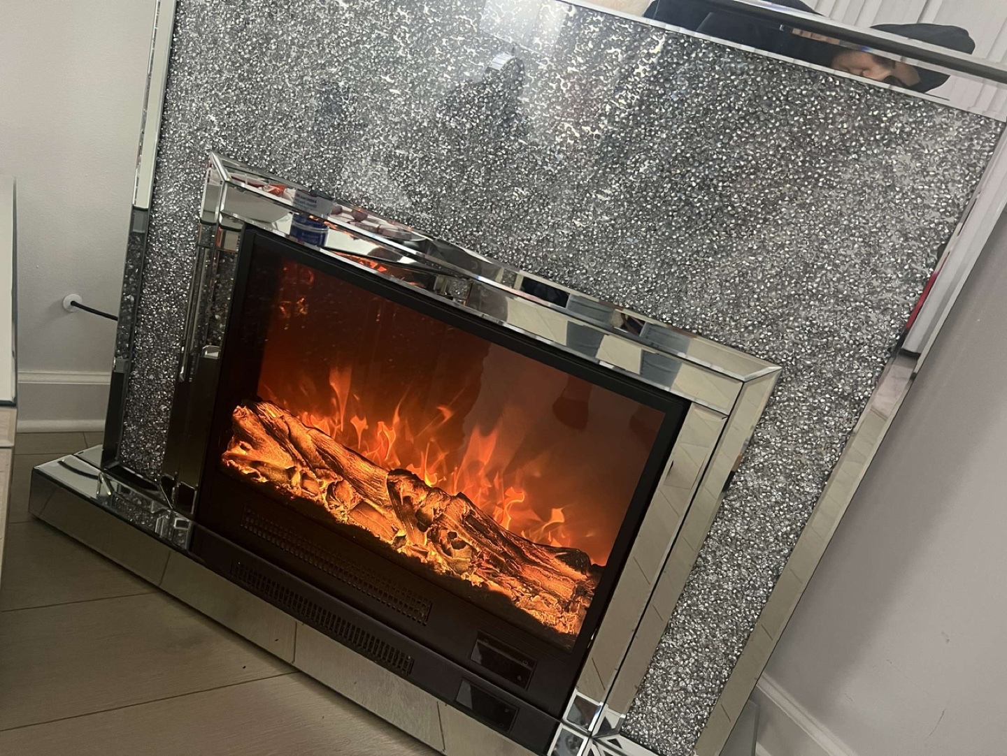 Crushing Diamond Electric Fireplace - photo 2