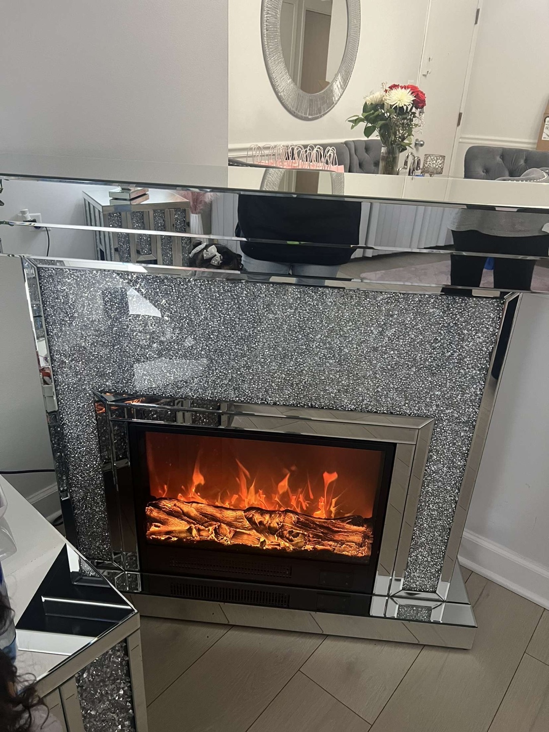 Crushing Diamond Electric Fireplace