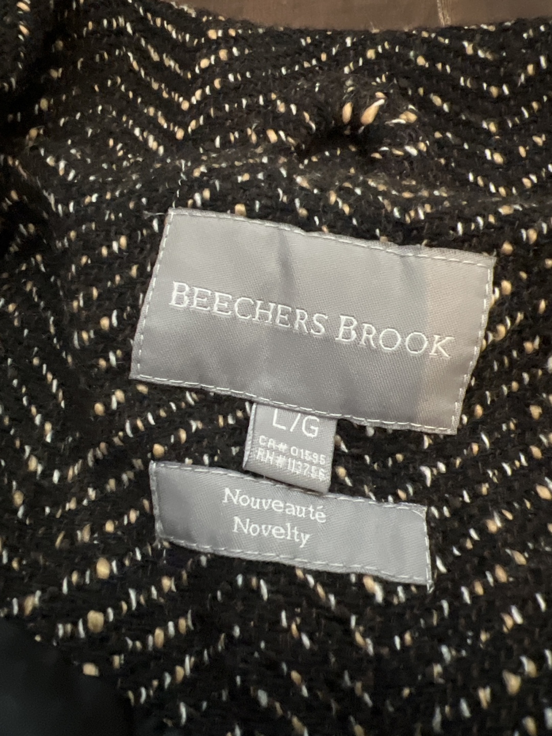 Beechers Brook Black and White Double Breasted Jacket - photo 2