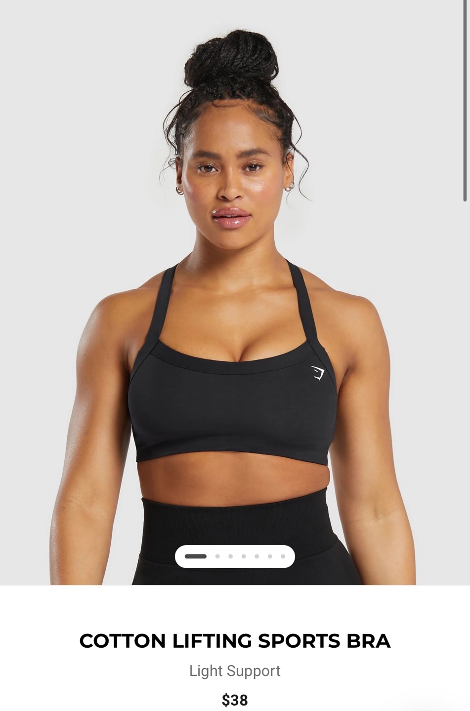 Gym Shark Cotton Lift Sports Bra