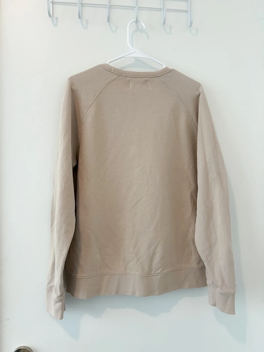 M&S 100% Cotton Sweatshirt Marks&Spencer cream sweater Size L image indicator(6)