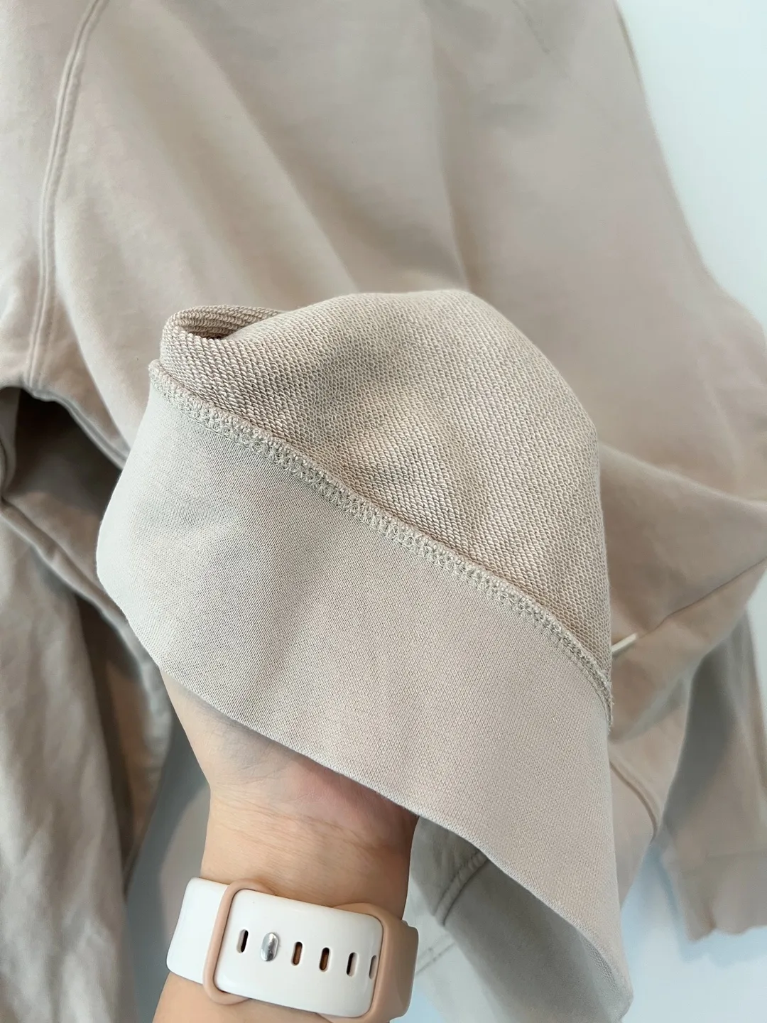 M&S 100% Cotton Sweatshirt Marks&Spencer cream sweater Size L image indicator(3)