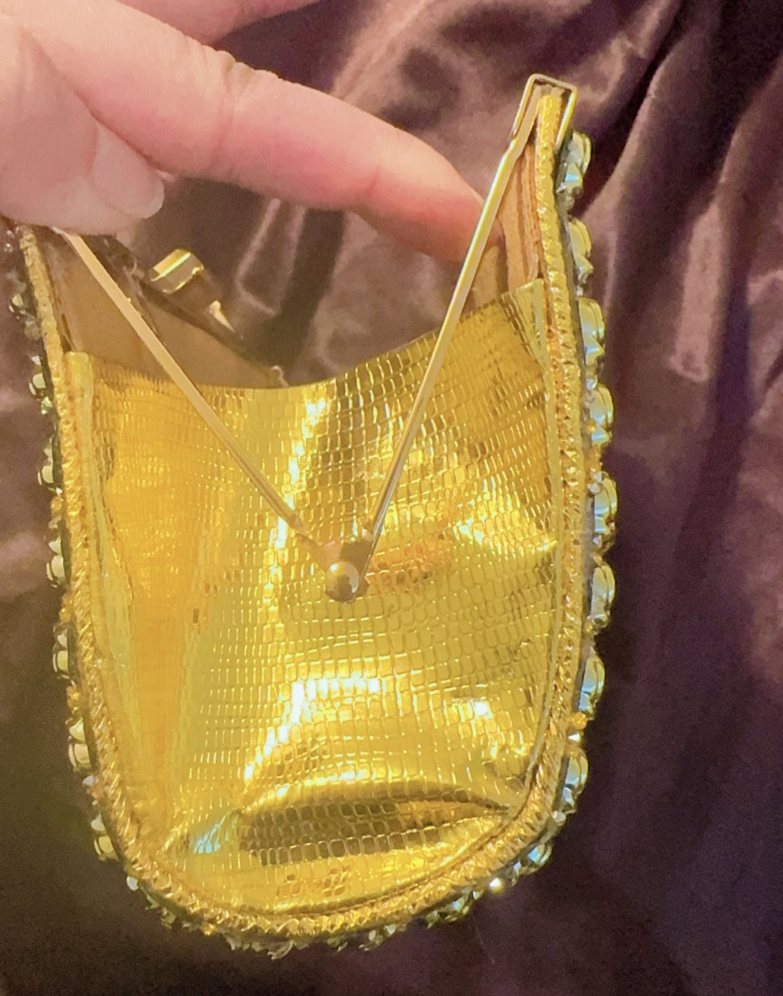Gold Rhinestone Clutch can boost the price too - photo 4