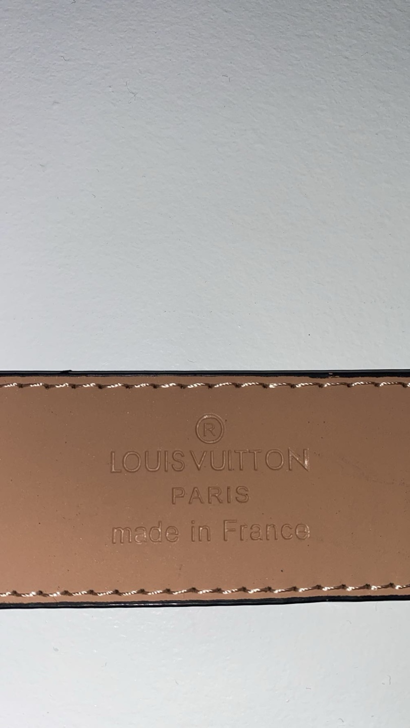 louis vuitton monogram belt silver buckle - photo 2