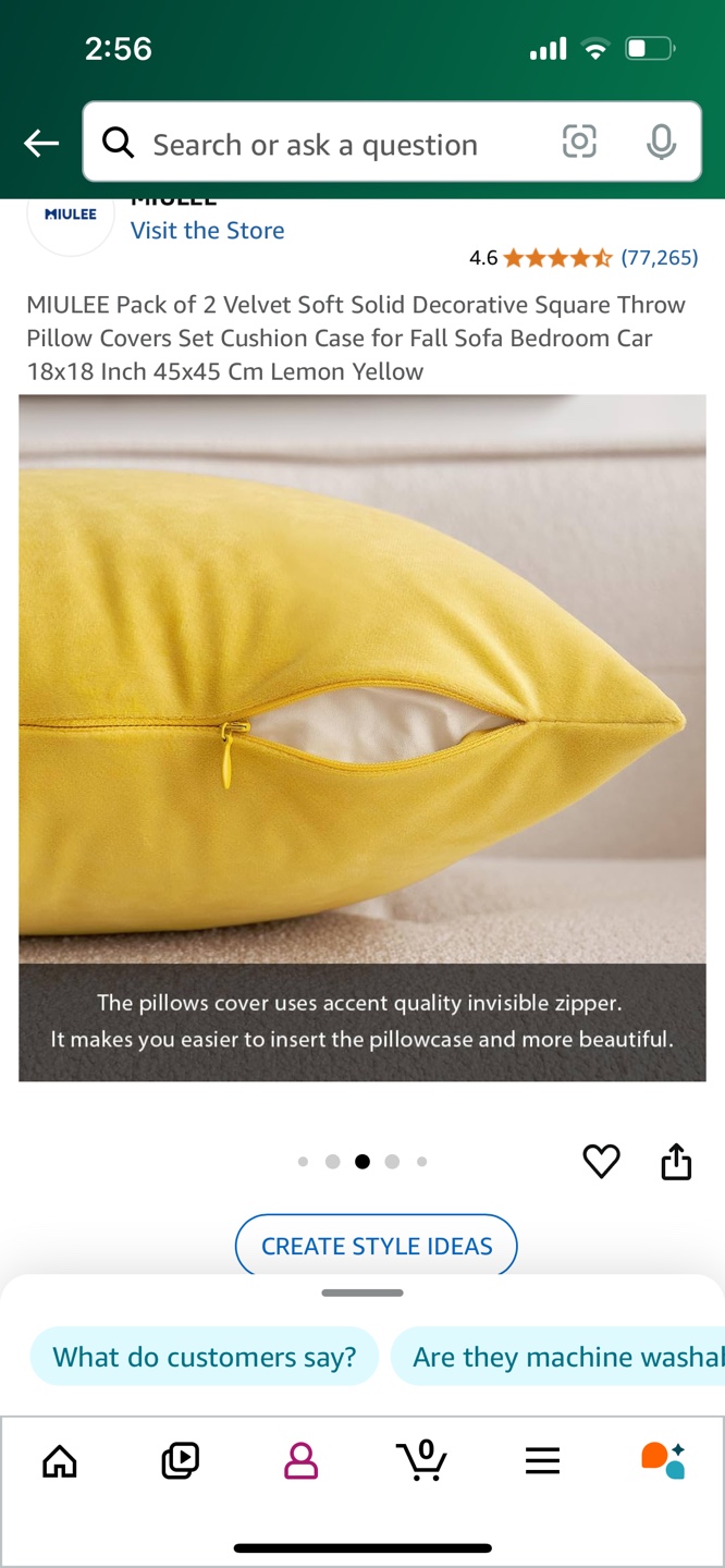Yellow Velvet throw Pillow - photo 2
