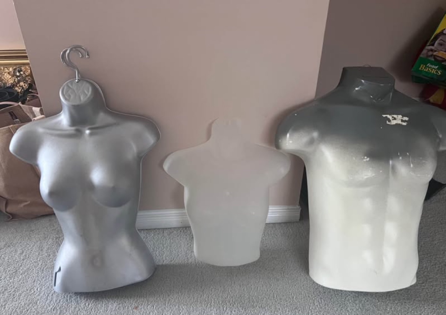 Three Mannequin Torso Displays