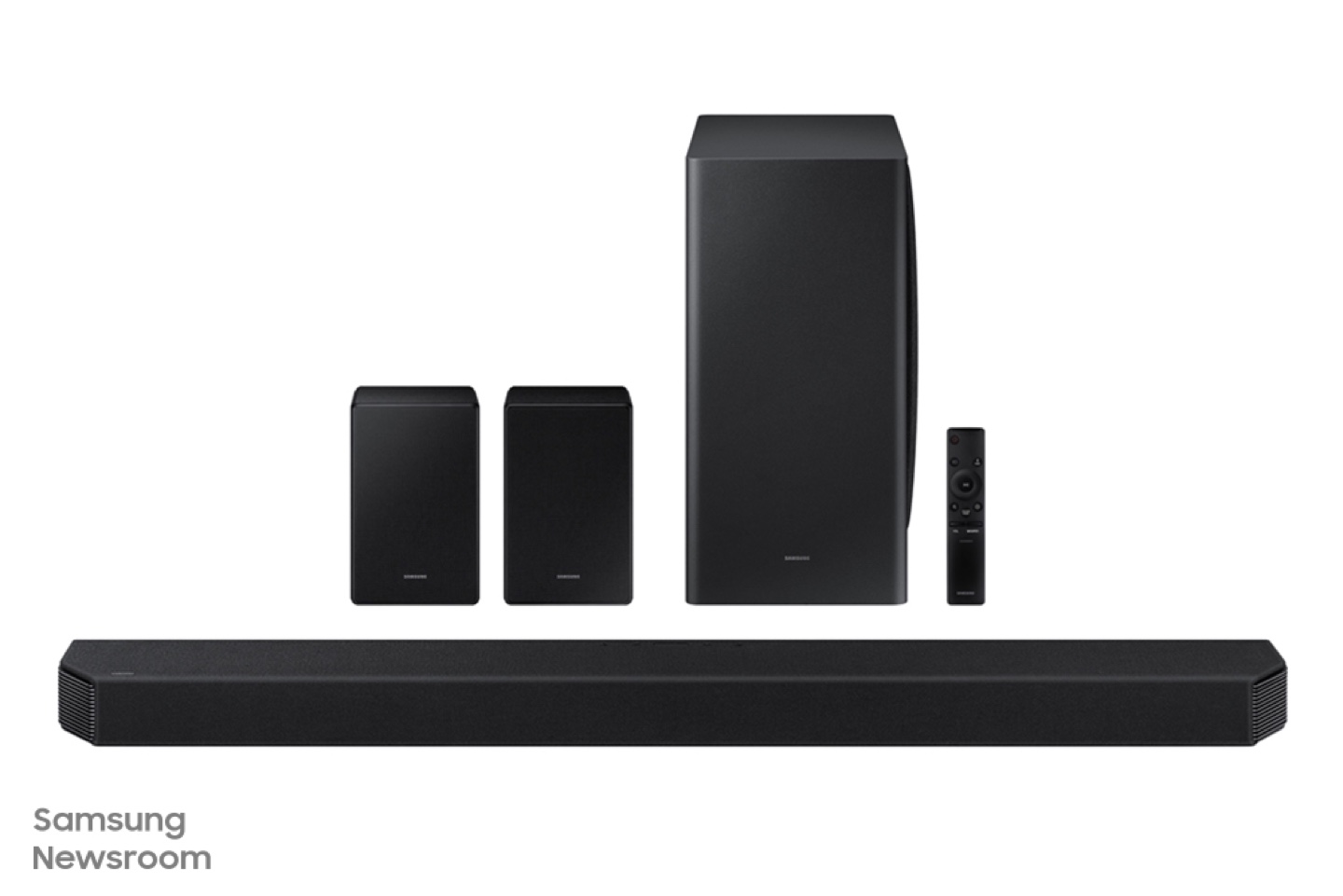 Samsung 11.1.4 Channel Sound Bar, Subwoofer & Rear Speakers