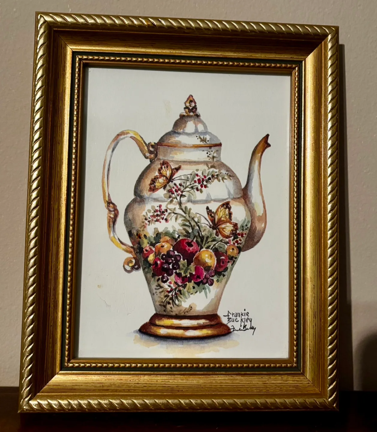Set of 2Frankie Buckley Teapot Art Print signed image indicator(2)