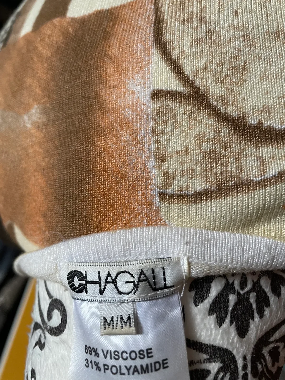 Chagall Women's Abstract Print Top - Size M/M image indicator(4)