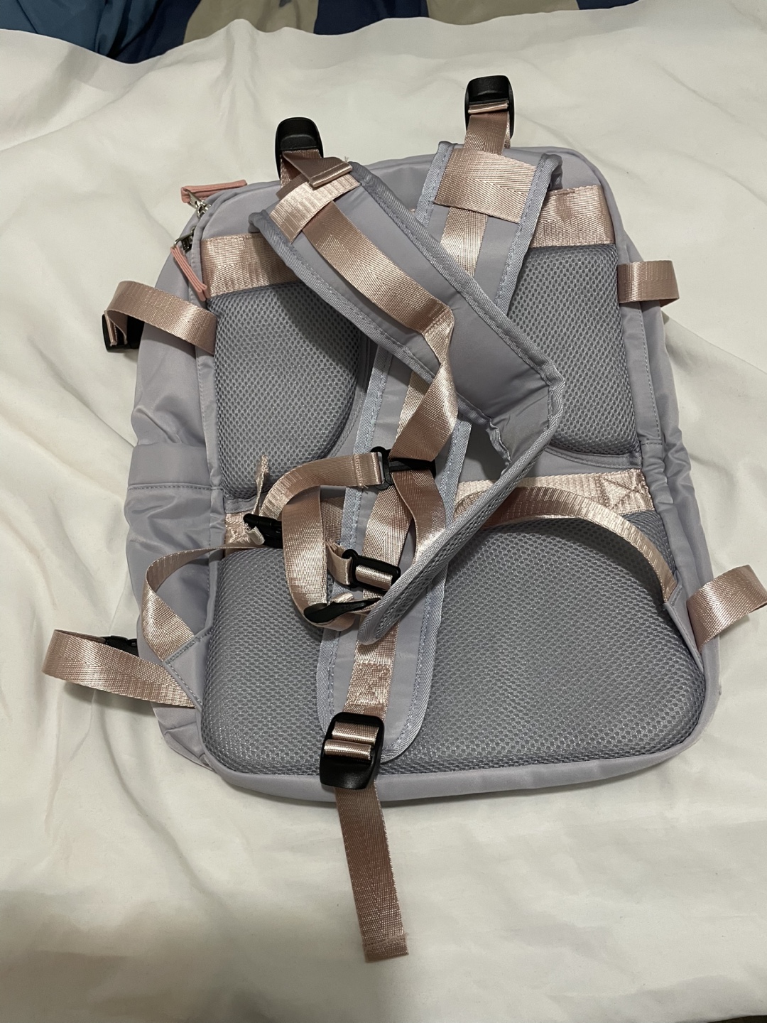 Sz 42*32 cm Grey/pink Travel Backpack with USB Port - photo 5