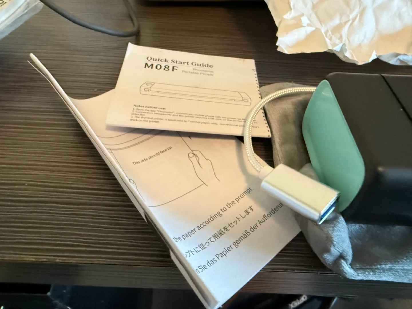 A wireless portable printer image indicator(5)