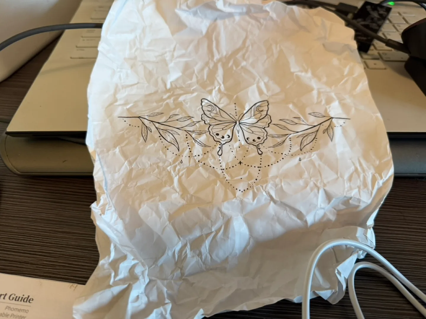 A wireless portable printer image indicator(7)