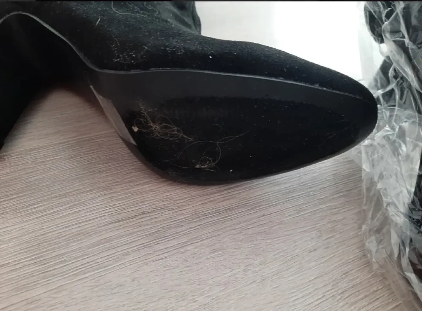 Like New Black Suede ankle boots image indicator(3)