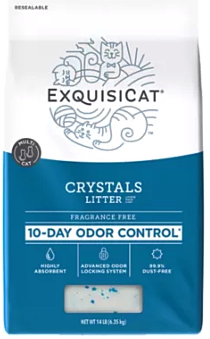 Exquisicat Crystals Litter Fragrance Free 8lb
