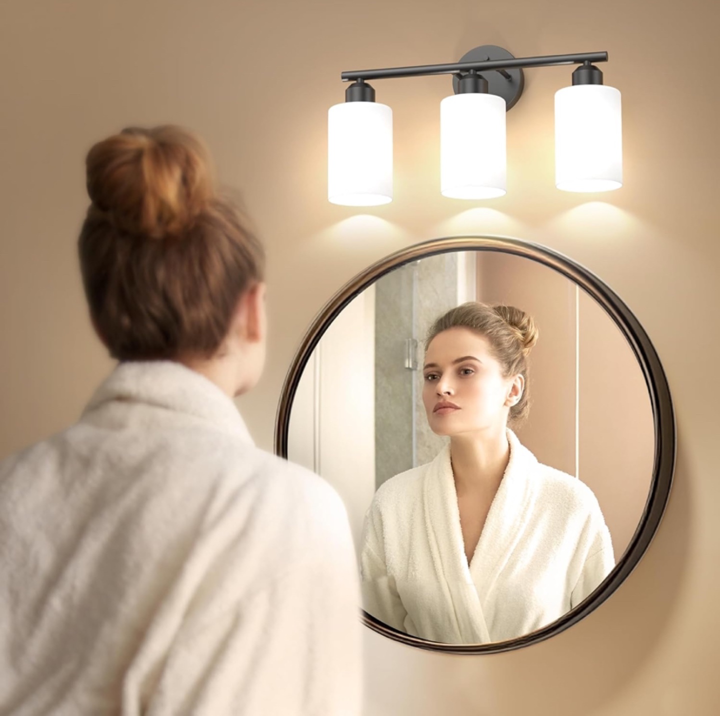 Black Bathroom Vanity Light Fixture - photo 4