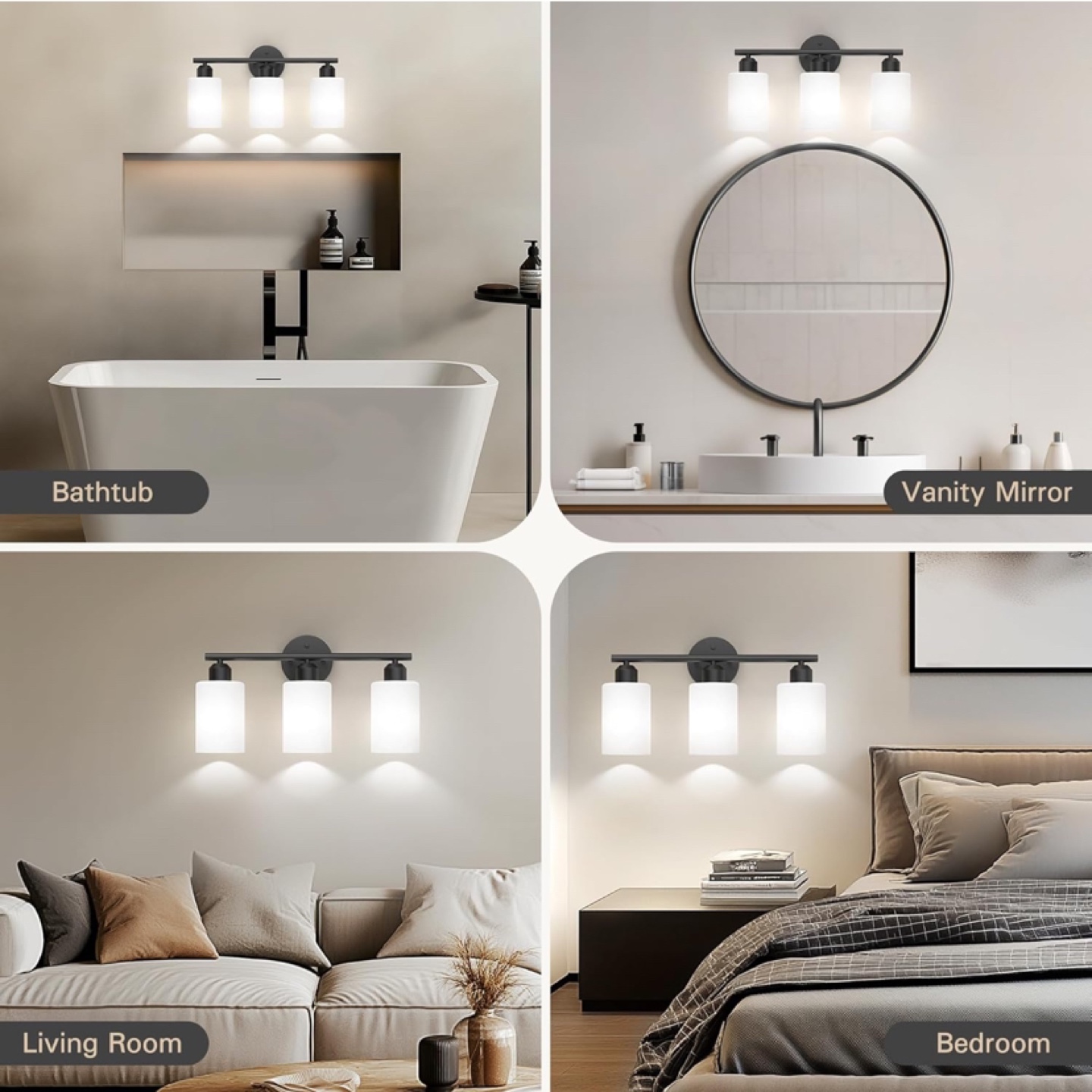 Black Bathroom Vanity Light Fixture - photo 5