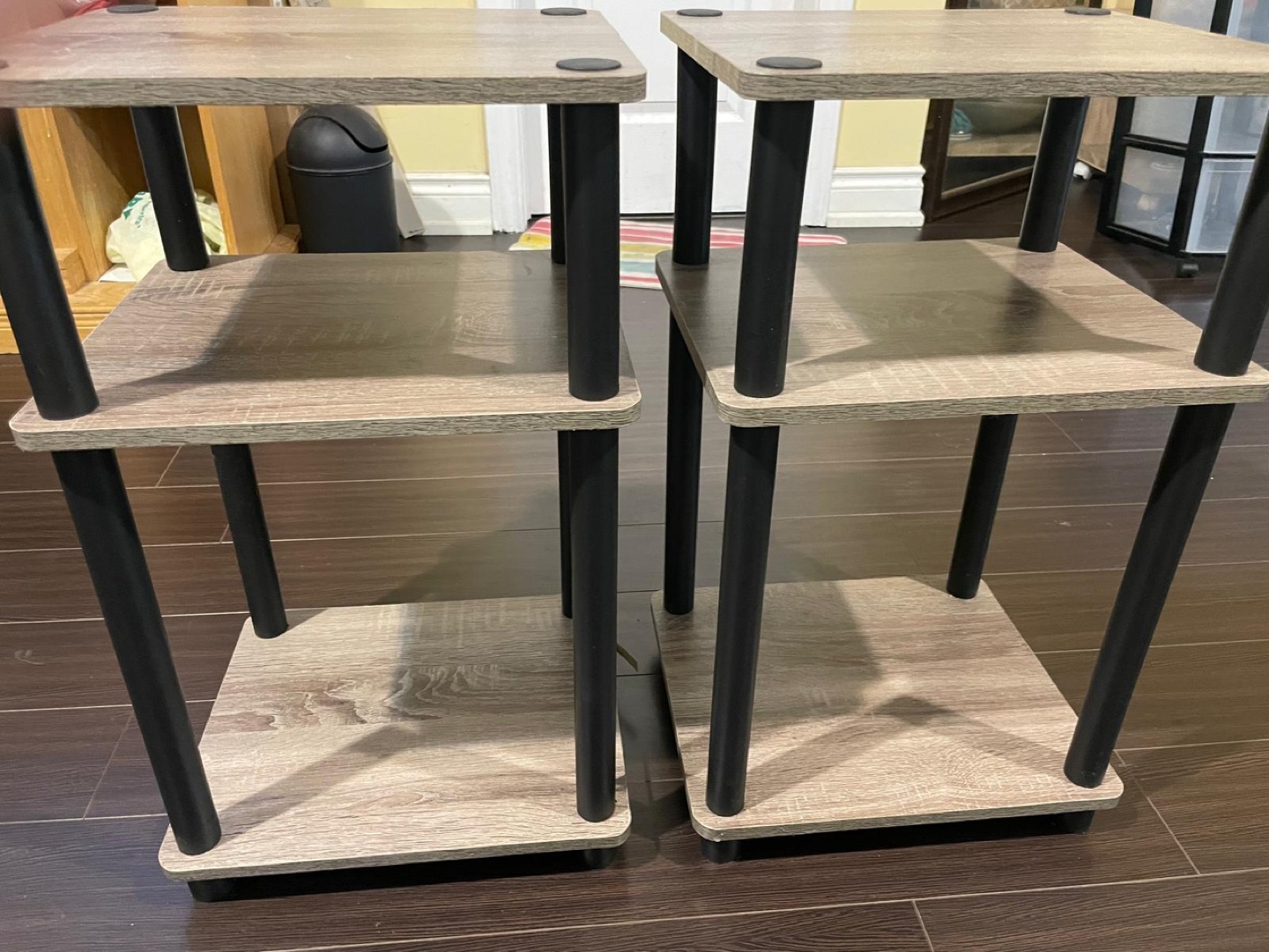 Set of 2 3-Tier Shelf Units