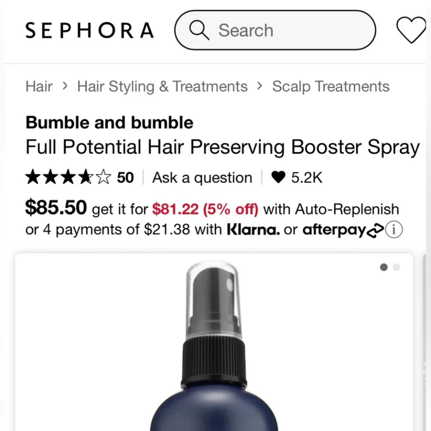 Bumble & Bumble Full Potential Hair Preserving Booster Spray image indicator(3)