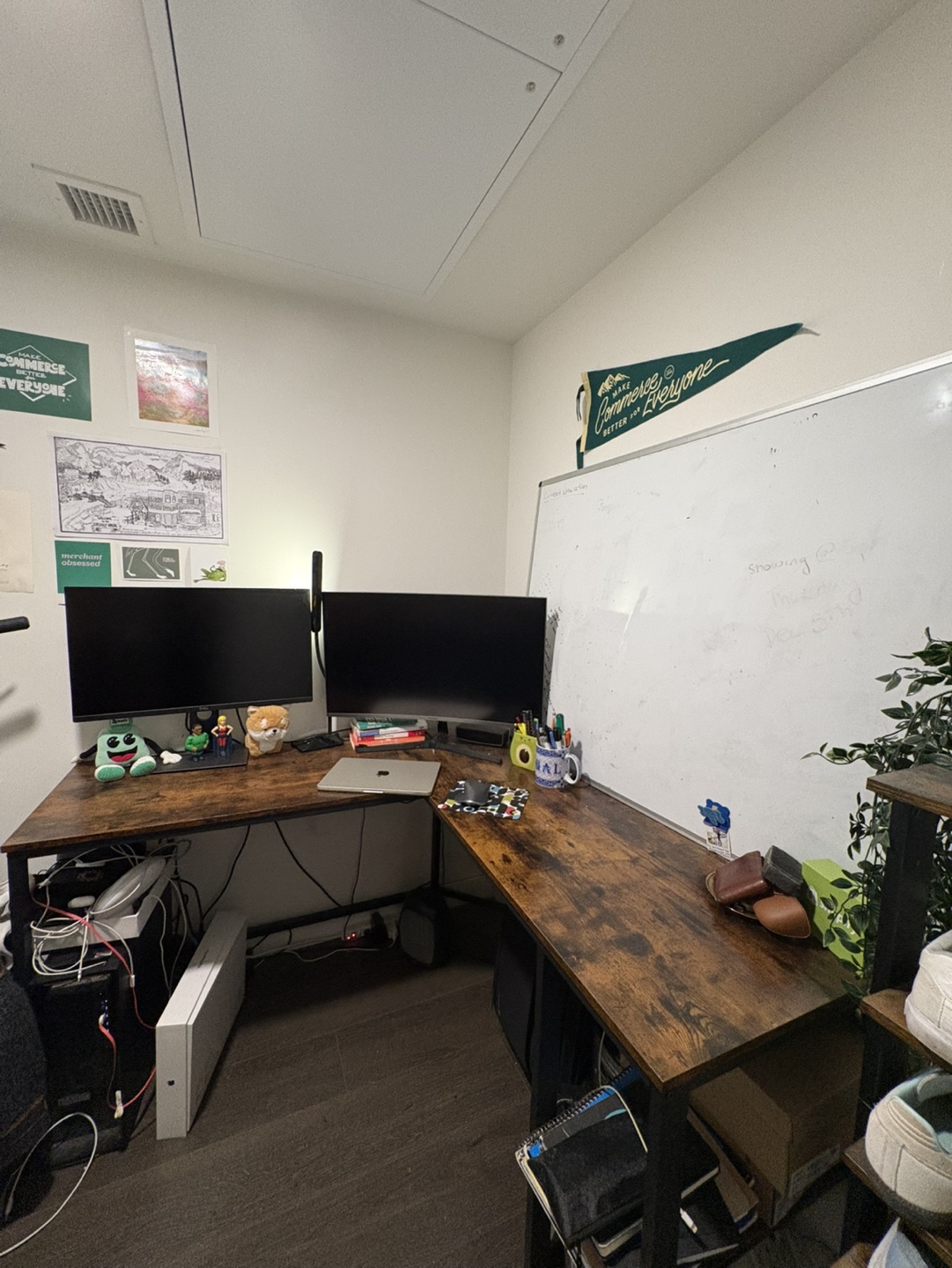Wooden Corner Desk