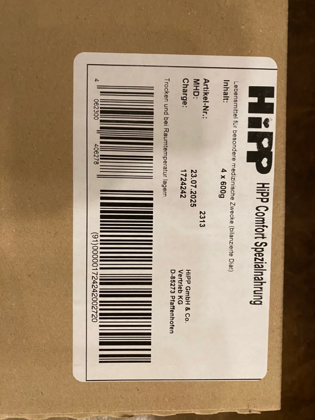 HiPP German Comfort Formula from Birth (600g) image indicator(2)