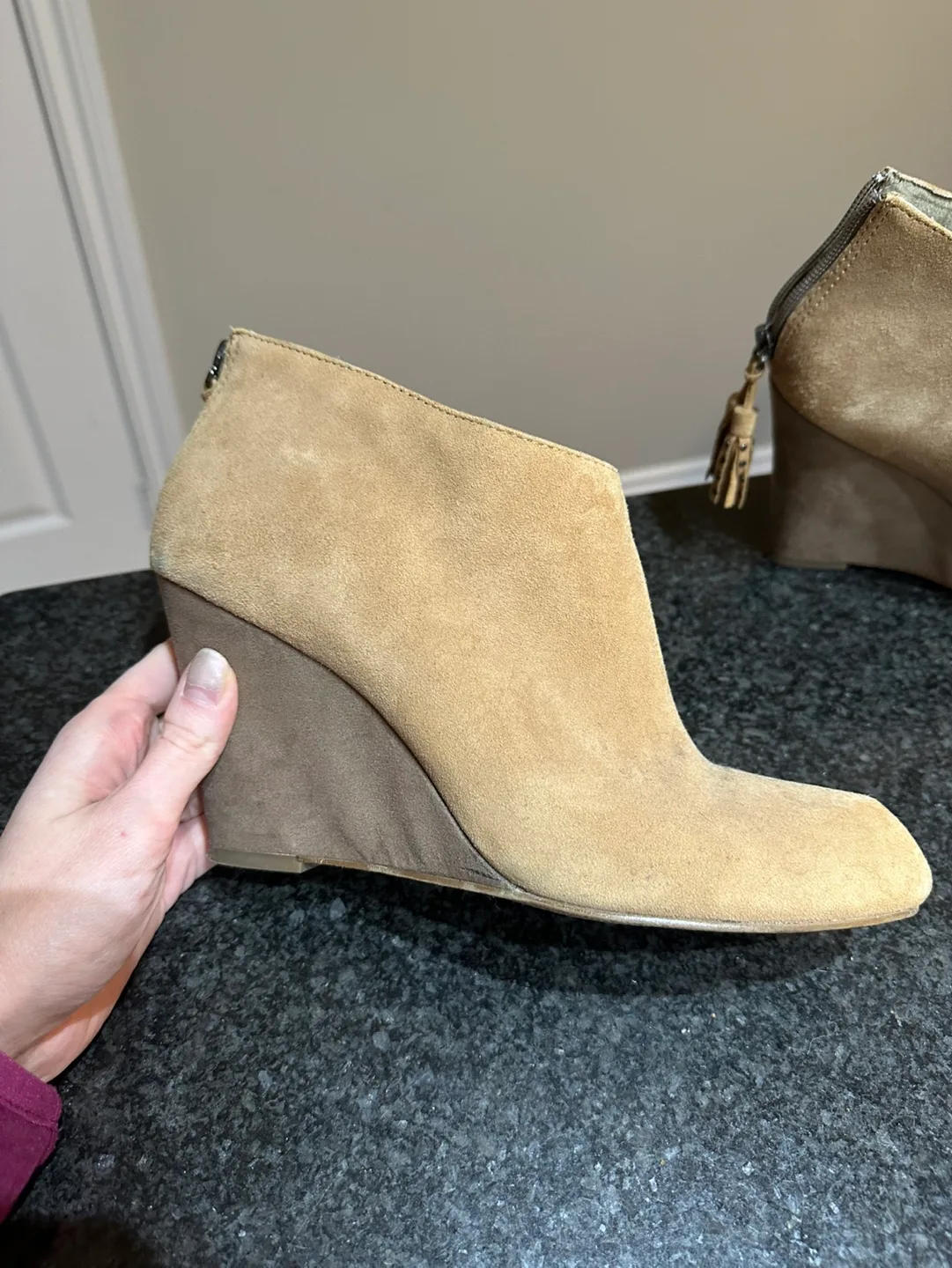 Anne Klein Wedge Booties (sz: 9.5) image indicator(2)