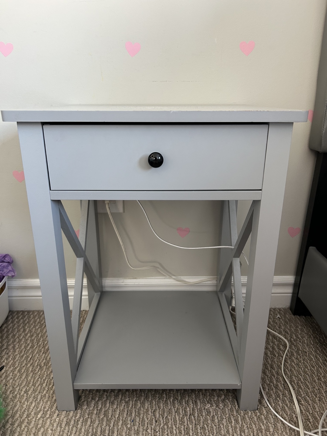 Grey Nightstand