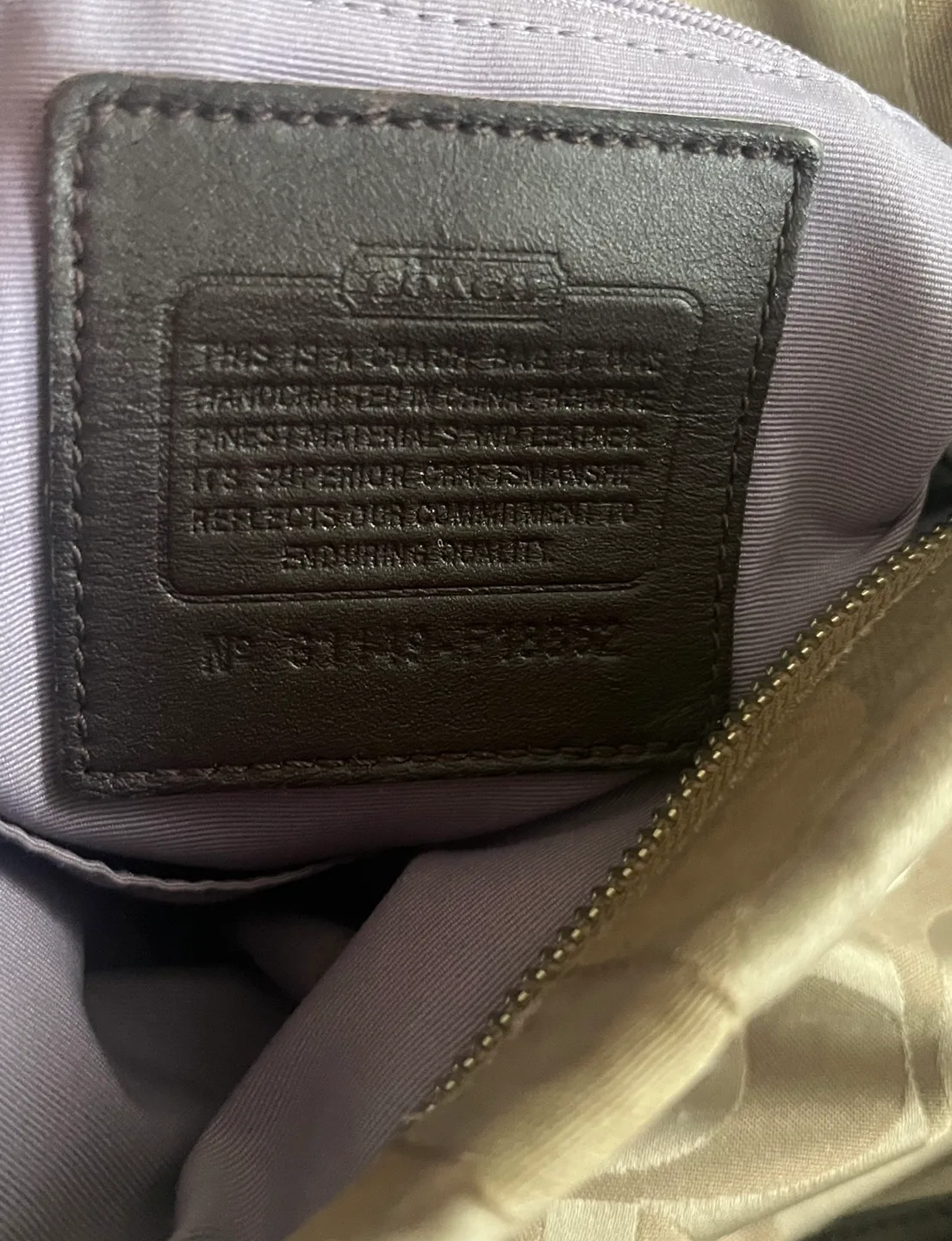 Coach vintage monogram chain shoulder/crossbody bag image indicator(8)