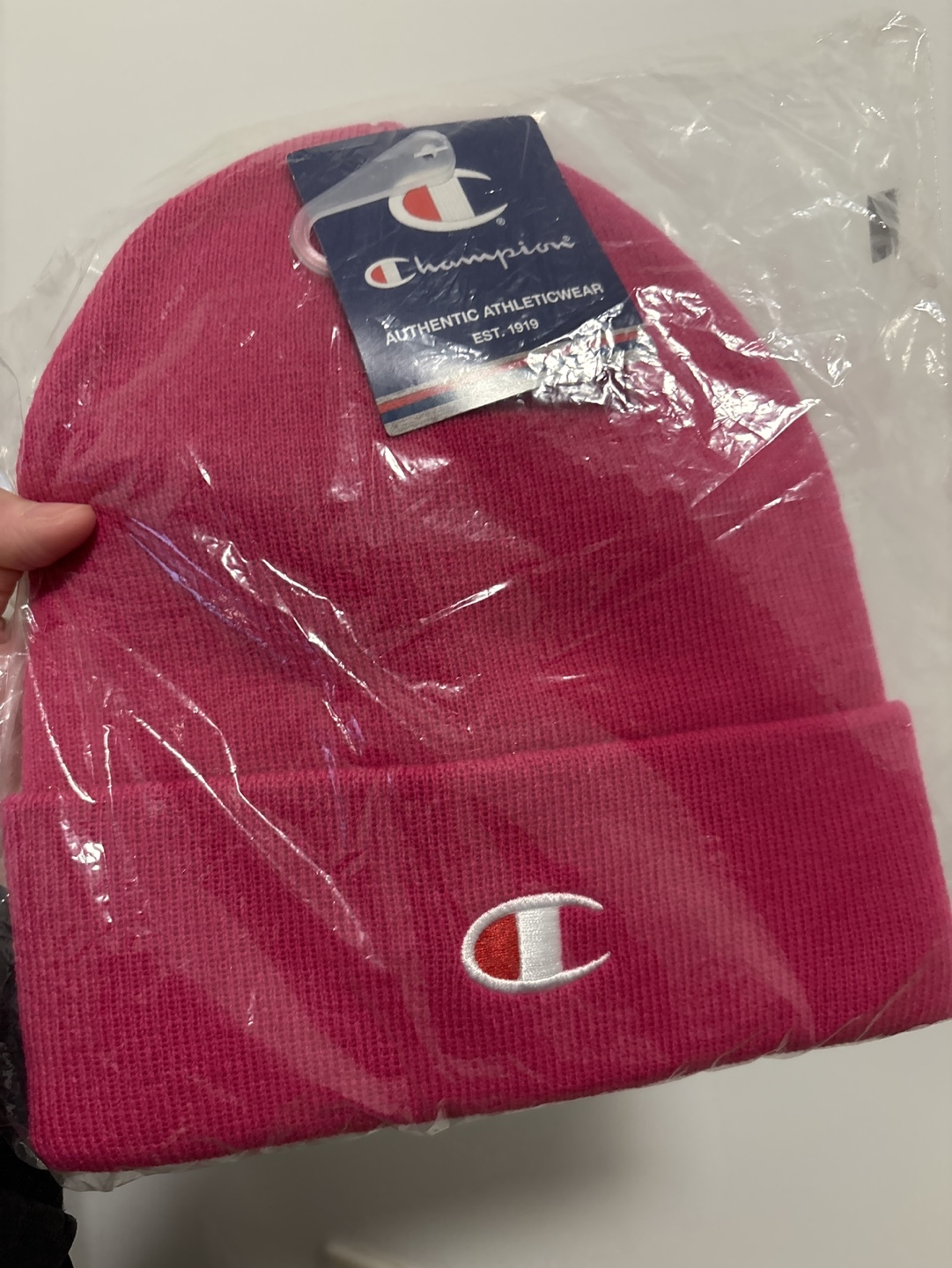 Champion Pink Beanie unisex
