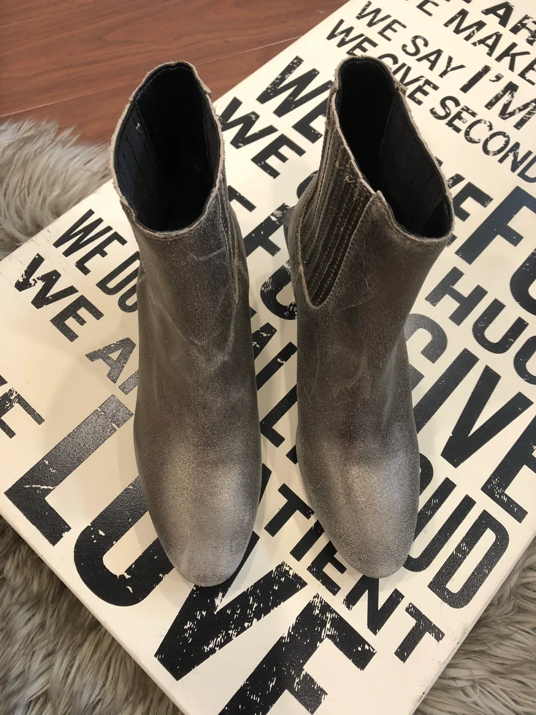 Diesel. Silver Ankle Boots image indicator(2)