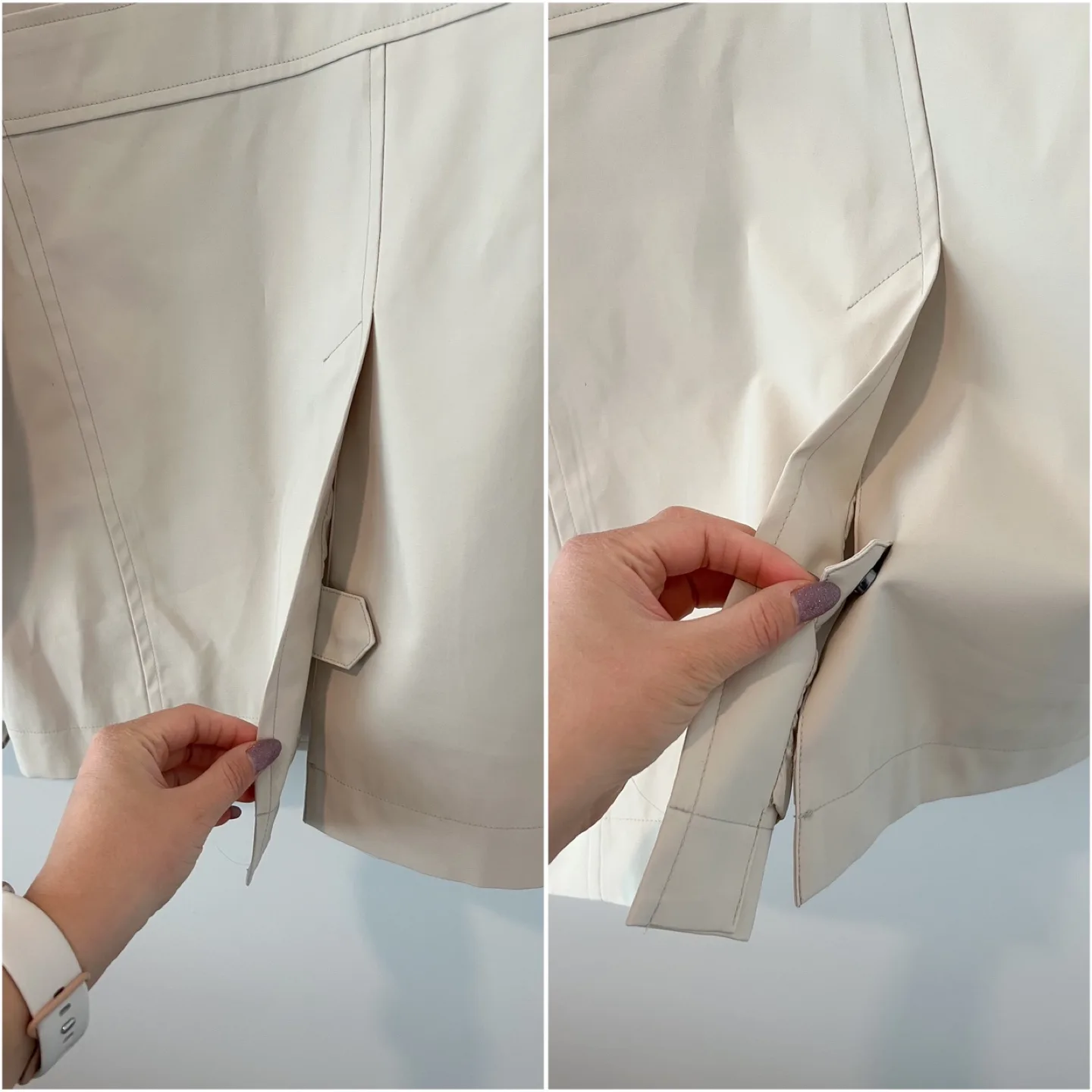 MICHAEL KORS Brand New Beige TRENCH COAT Unisex Size M image indicator(6)