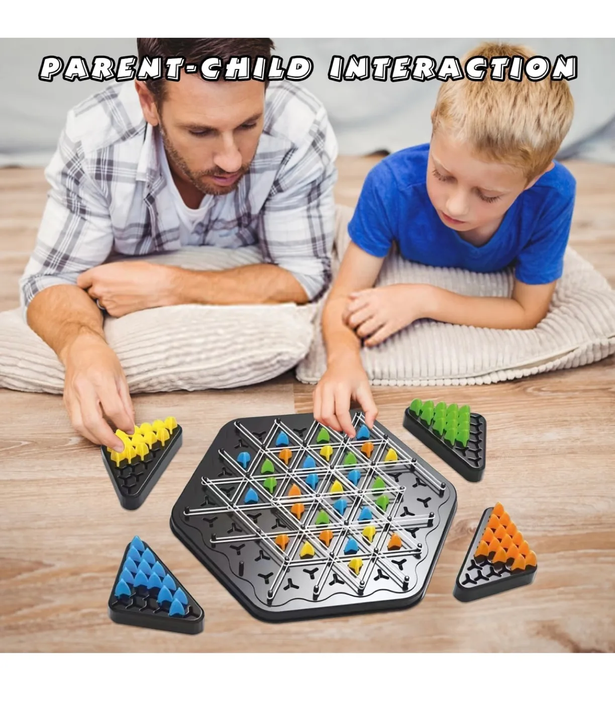 Triangle Chess with Connected Lines Strategy Game image indicator(4)