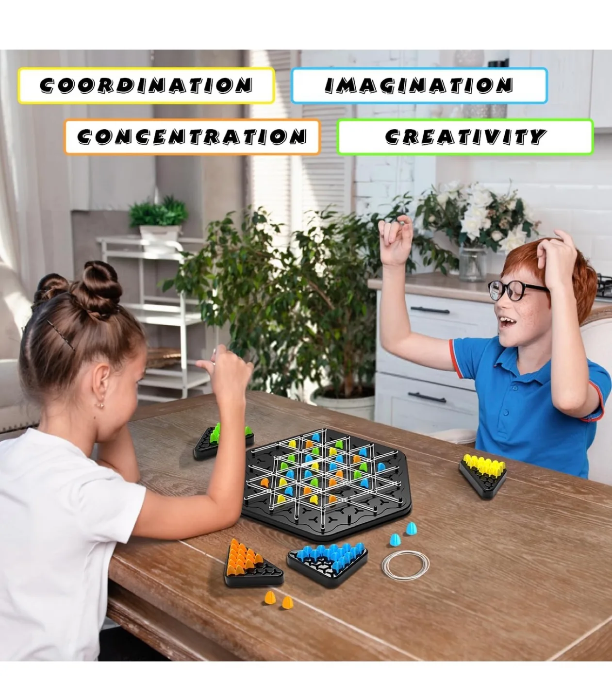 Triangle Chess with Connected Lines Strategy Game image indicator(3)