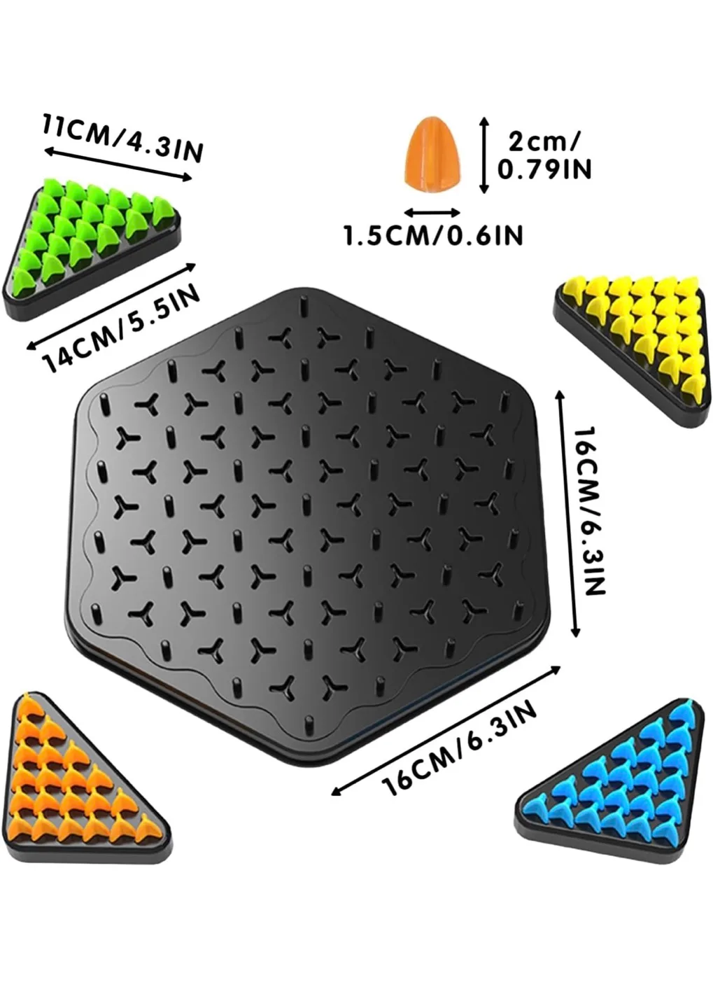 Triangle Chess with Connected Lines Strategy Game image indicator(2)