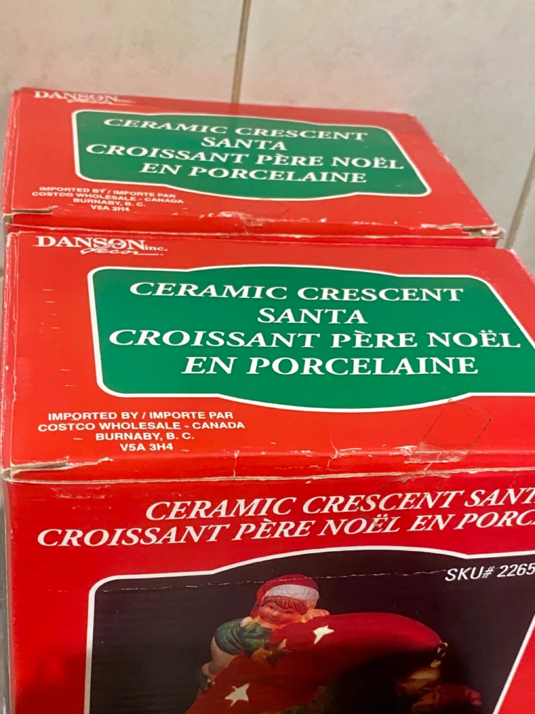 Danson Inc. Ceramic Crescent Santa Light Up image indicator(3)