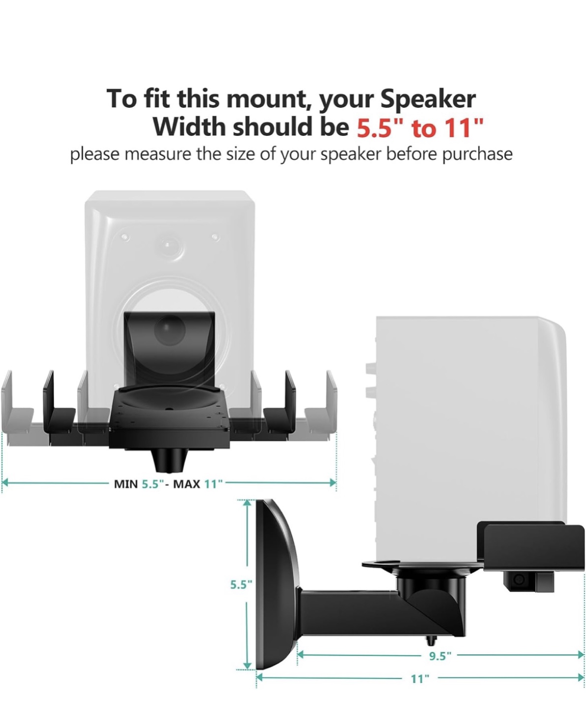 Speaker Wall Mount Bracket Pack - photo 5