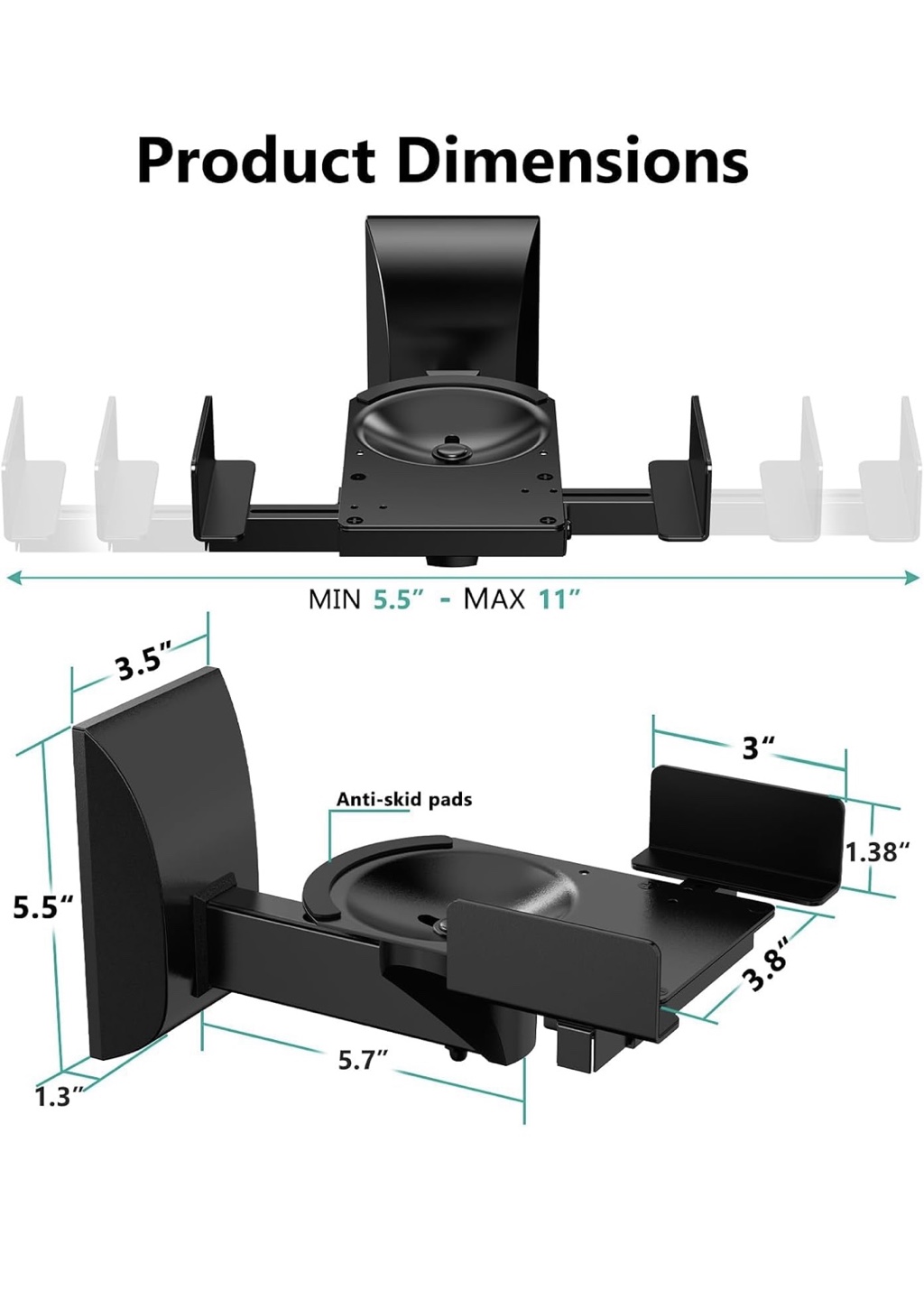 Speaker Wall Mount Bracket Pack - photo 2