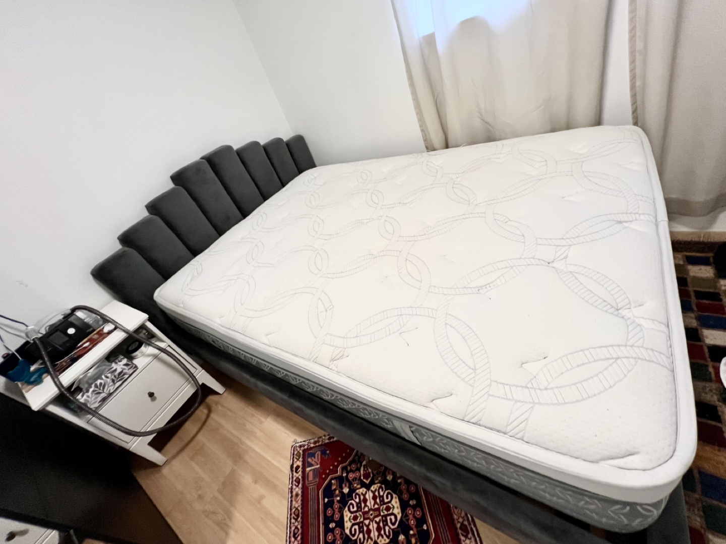 Queen Bed Frame with Mattress - photo 2