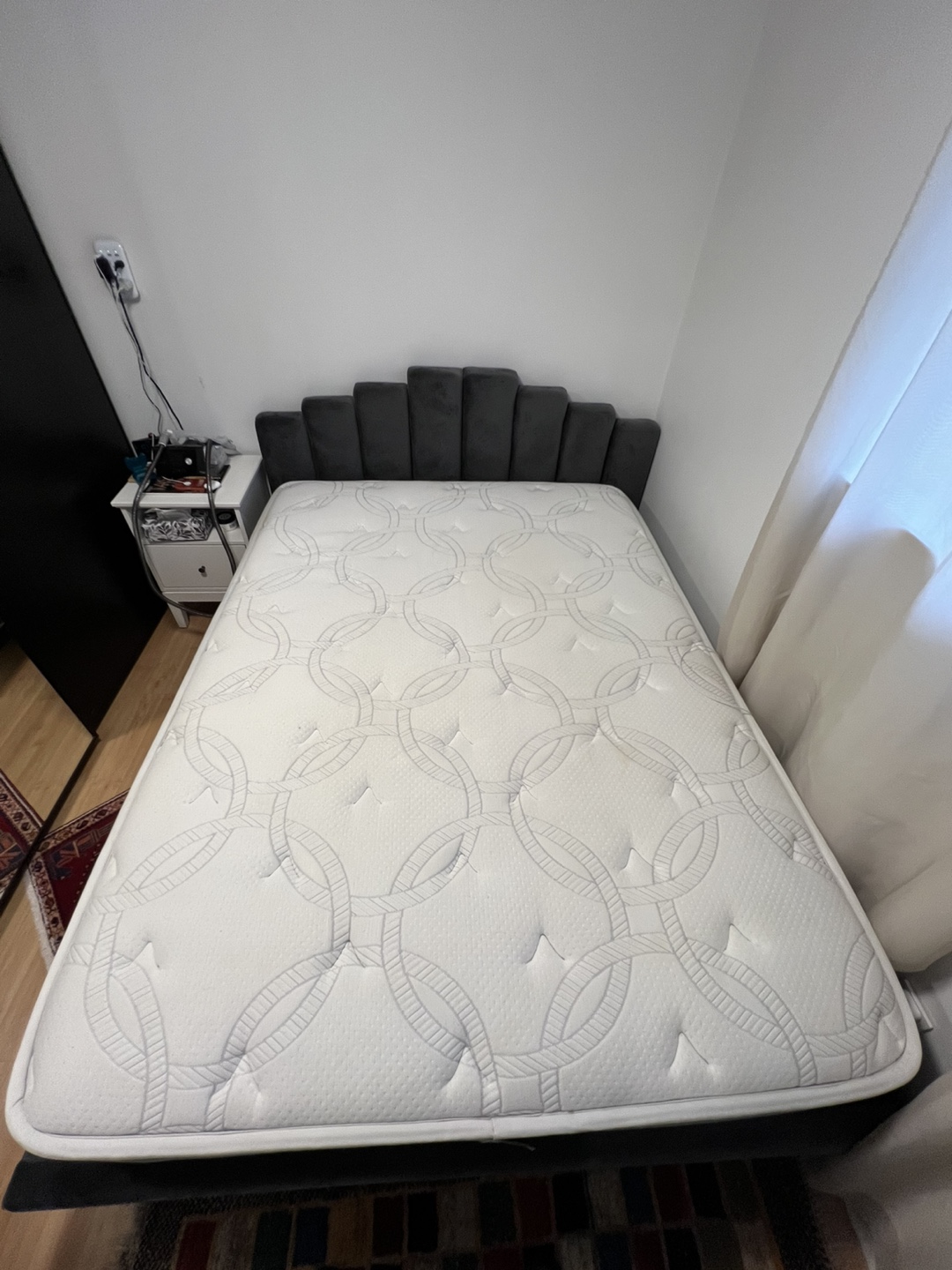 Queen Bed Frame with Mattress