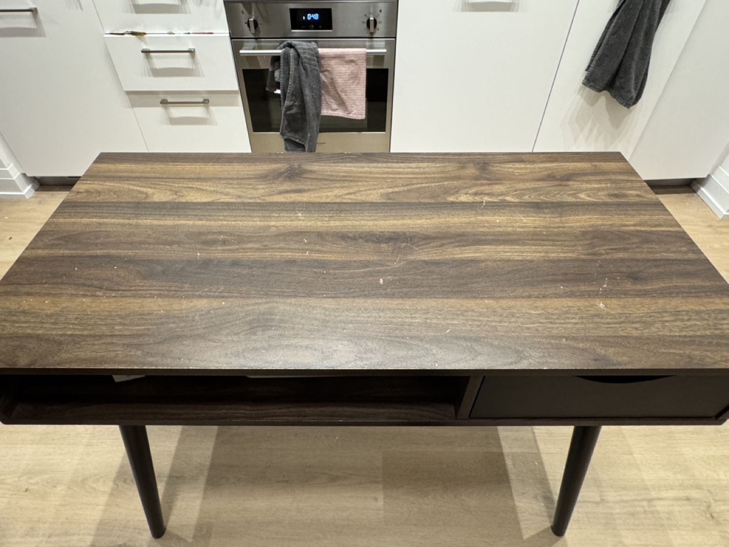 Modern Writing/Office/Console Desk with Drawer and Shelf - photo 5