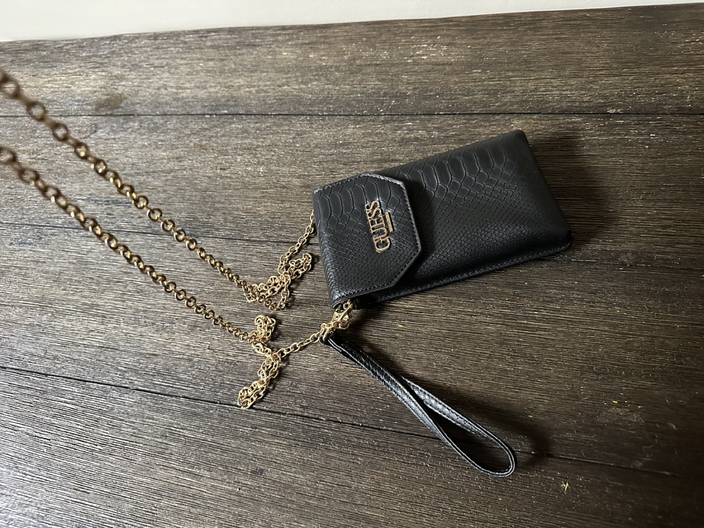 Guess Black phone bag