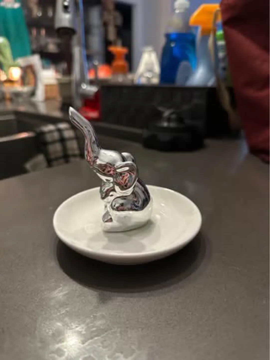 Silver Elephant Ring Dish image indicator(3)