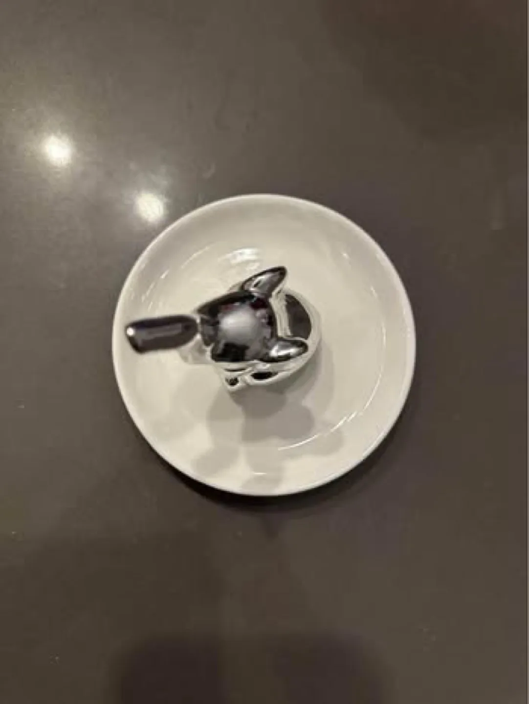 Silver Elephant Ring Dish image indicator(4)