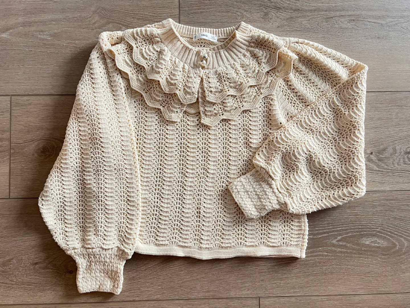 MNG Cream Knit Sweater thumbnail